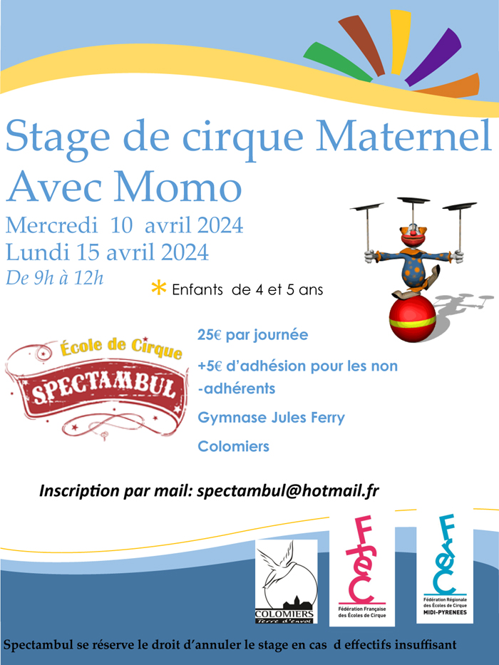 Stage maternel avril 2024